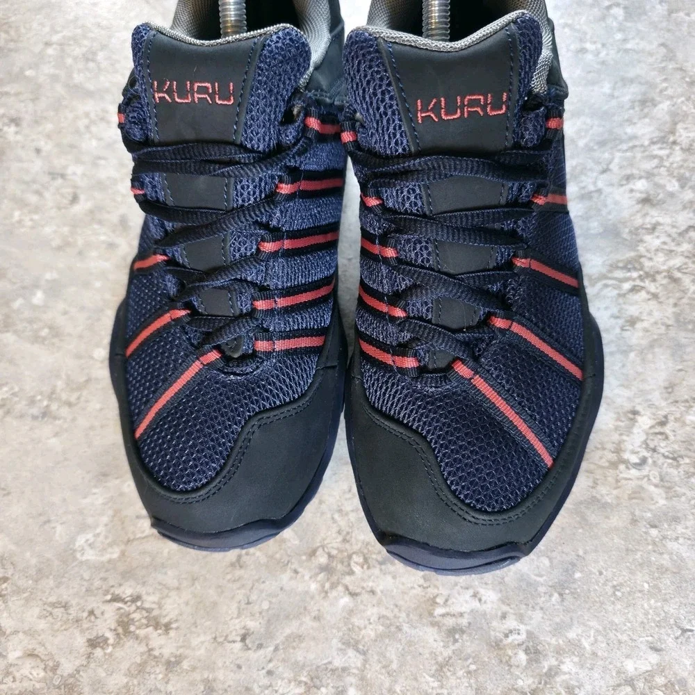 KURU Chicane‎ Comfort Sneakers Walking Hiking Womens 7.5 Blue Salmon Lace Up